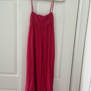 Abercrombie & Fitch Red Maxi Dress